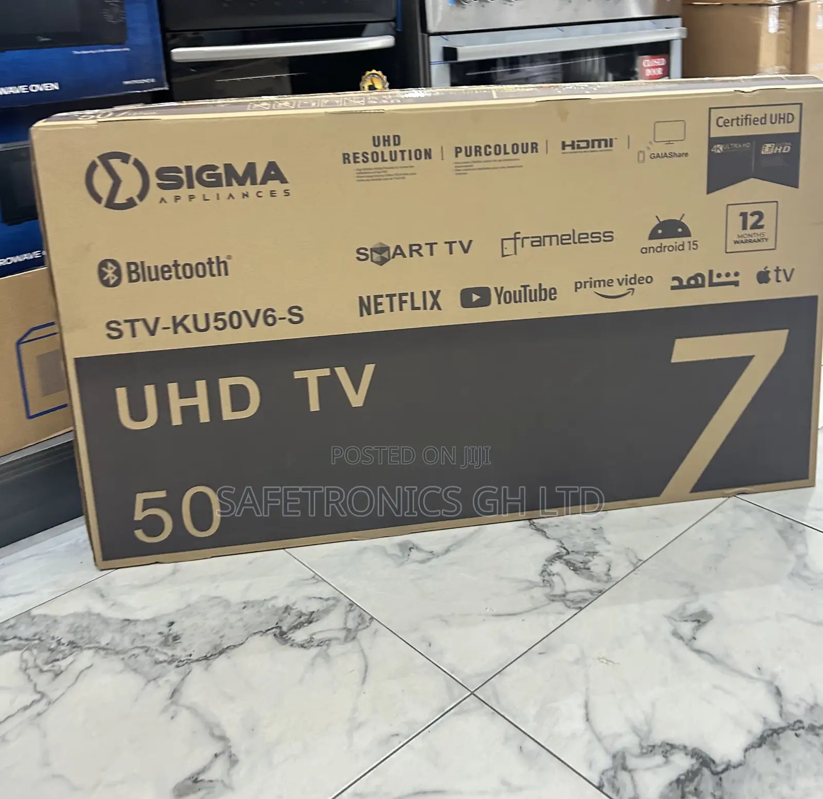 Get Accurate 50 Inch Smart Uhd Android Frameless Sigma Tv
