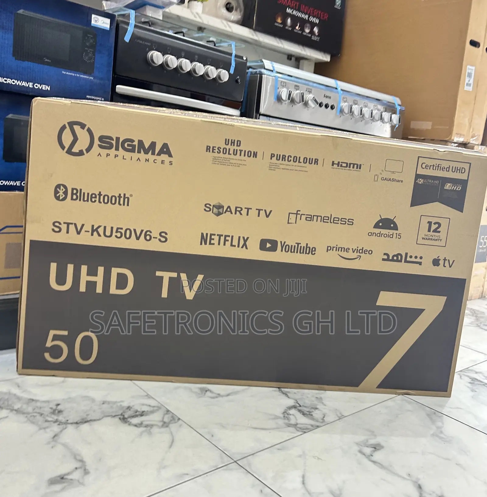 Get Accurate 50 Inch Smart Uhd Android Frameless Sigma Tv