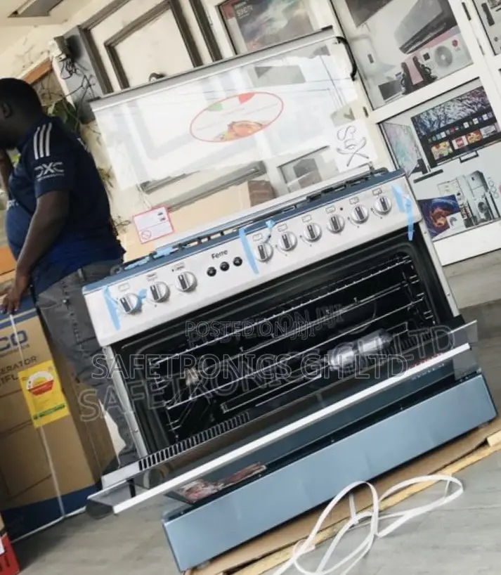 Choose Good 4 Gas 1 Electric 60x90 Oven With Grill Ferre Cooker
