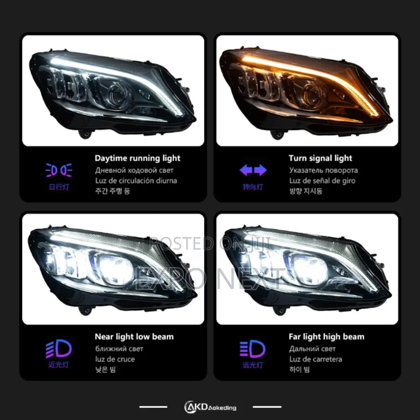 Mercedes Benz C Class W205 Headlight Led 2014-2021