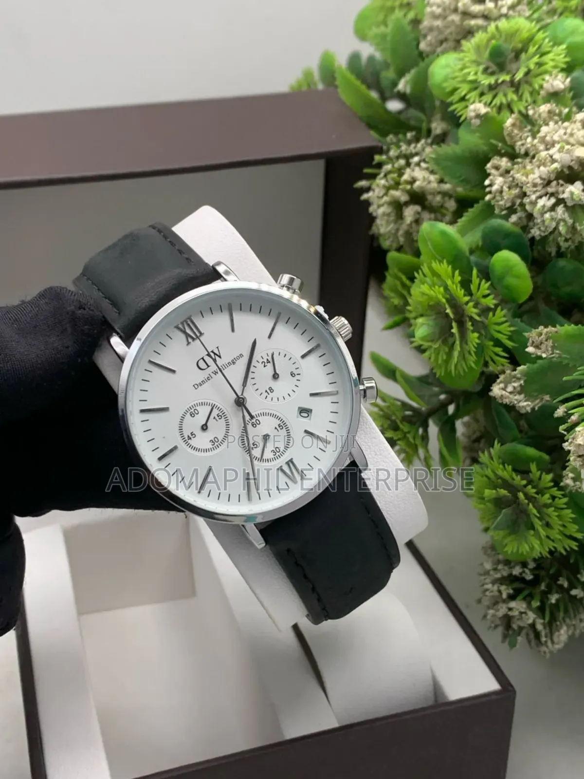 D.W Chronograph Leather Watch