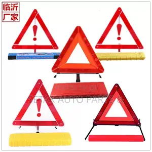 Safety Foldable Emergency Warning Triangle Kit With Storage Cage