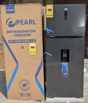 Pearl 417ltr Double Door Fridge With Dispenser Pf-540ixwd