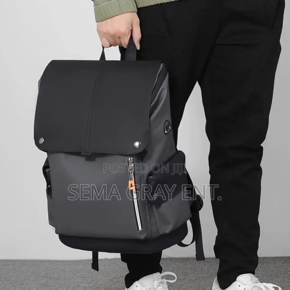 Waterproof Leather Urban Backpack - Men Women