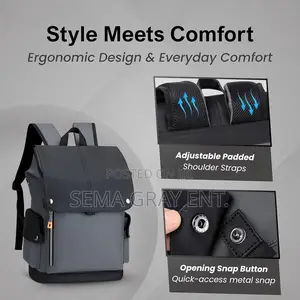 Waterproof Leather Urban Backpack - Men Women