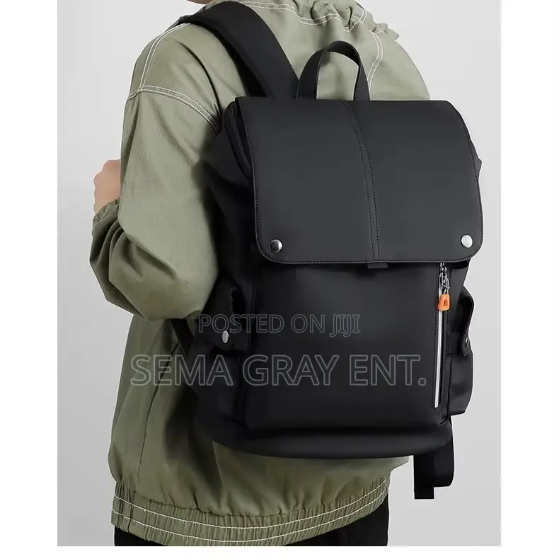 Waterproof Leather Urban Backpack - Men Women