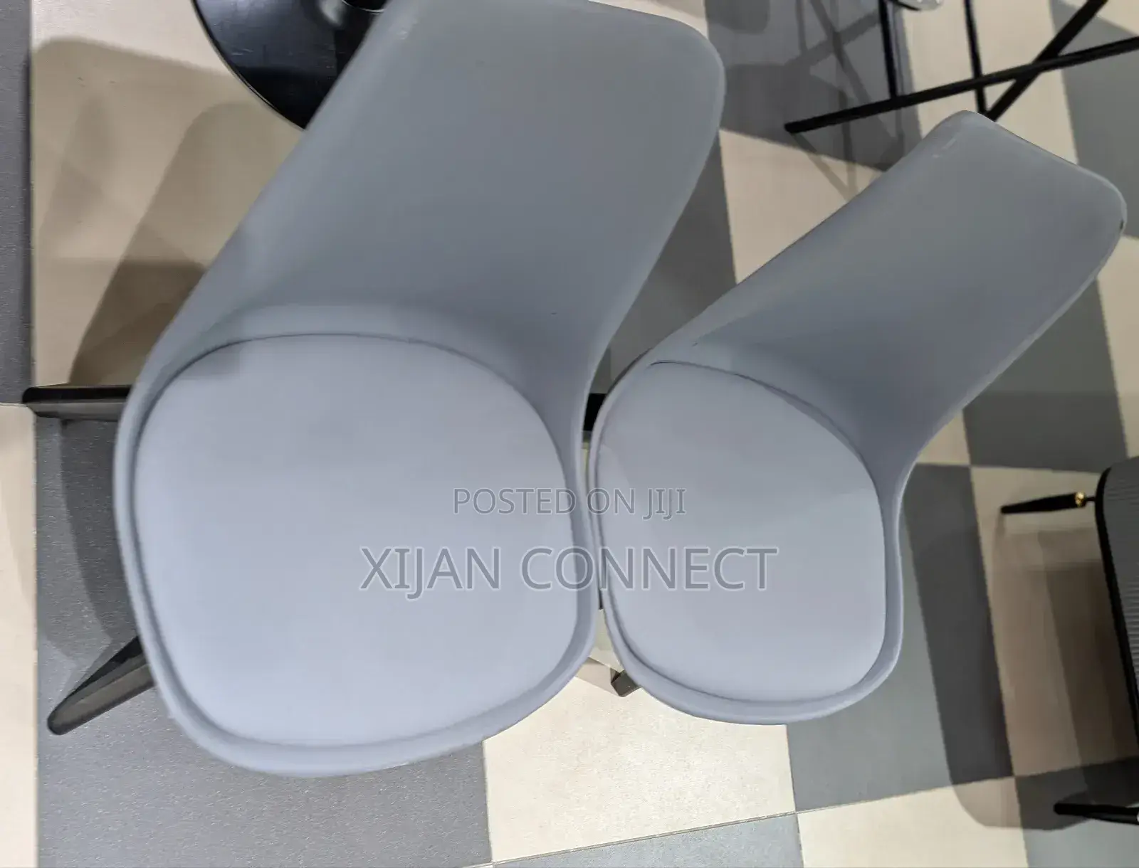 Modern Grey Tulip Dining Chair – Nordic Design With Padded Seat