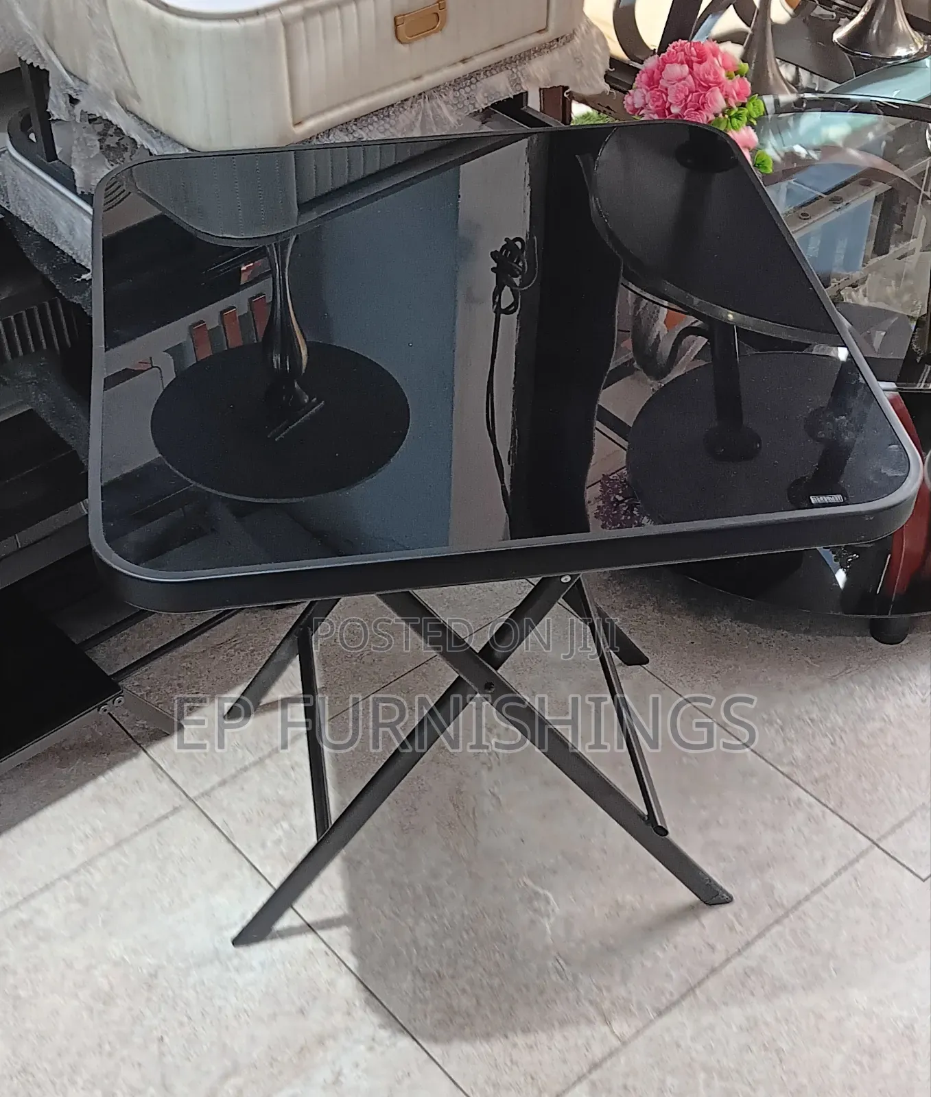 Foldable Glass Table
