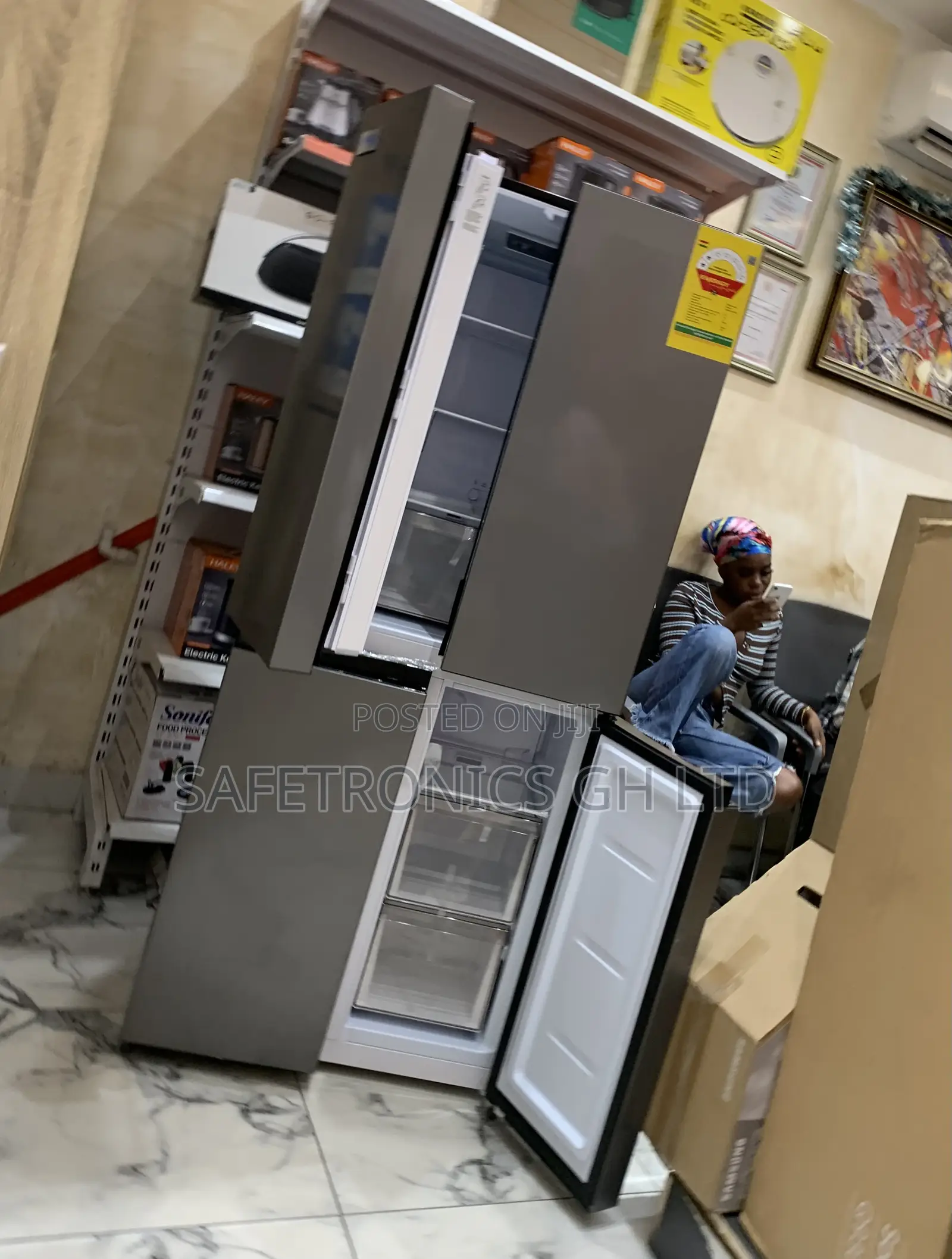 Essential Fast Side by Side Nasco 4 Doors Nasf-400 Fridge