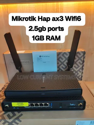 Mikrotik Hap Ax3 Wifi 6 Router Ram 1gb 1.8 GHZ Arm Cpu Advance on L009