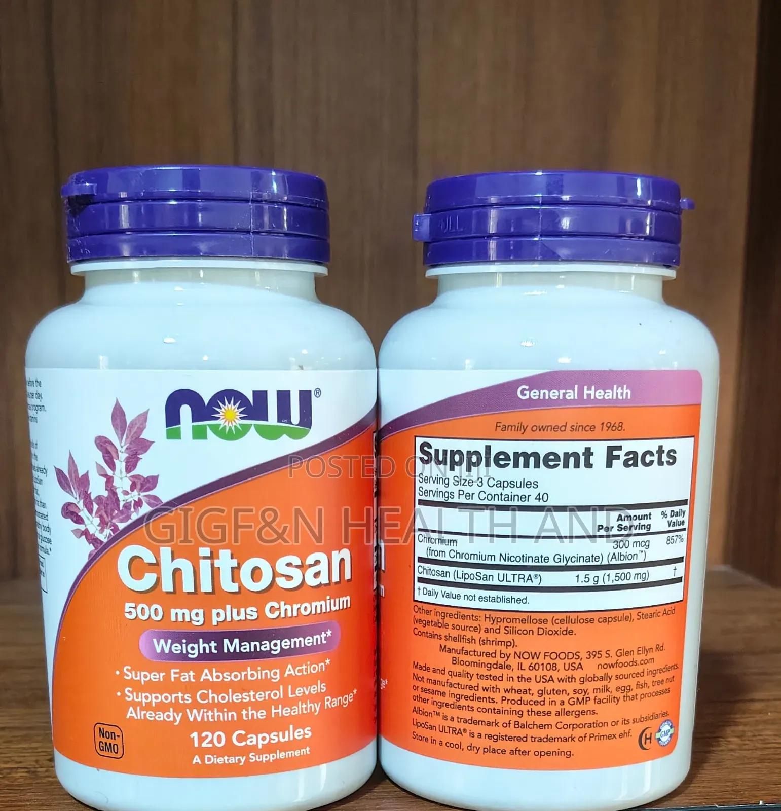 Chitosan Plus Chromium, 120 Capsules