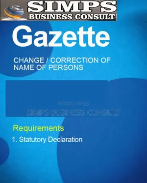 Gazetting of Name Change/Date of Birth