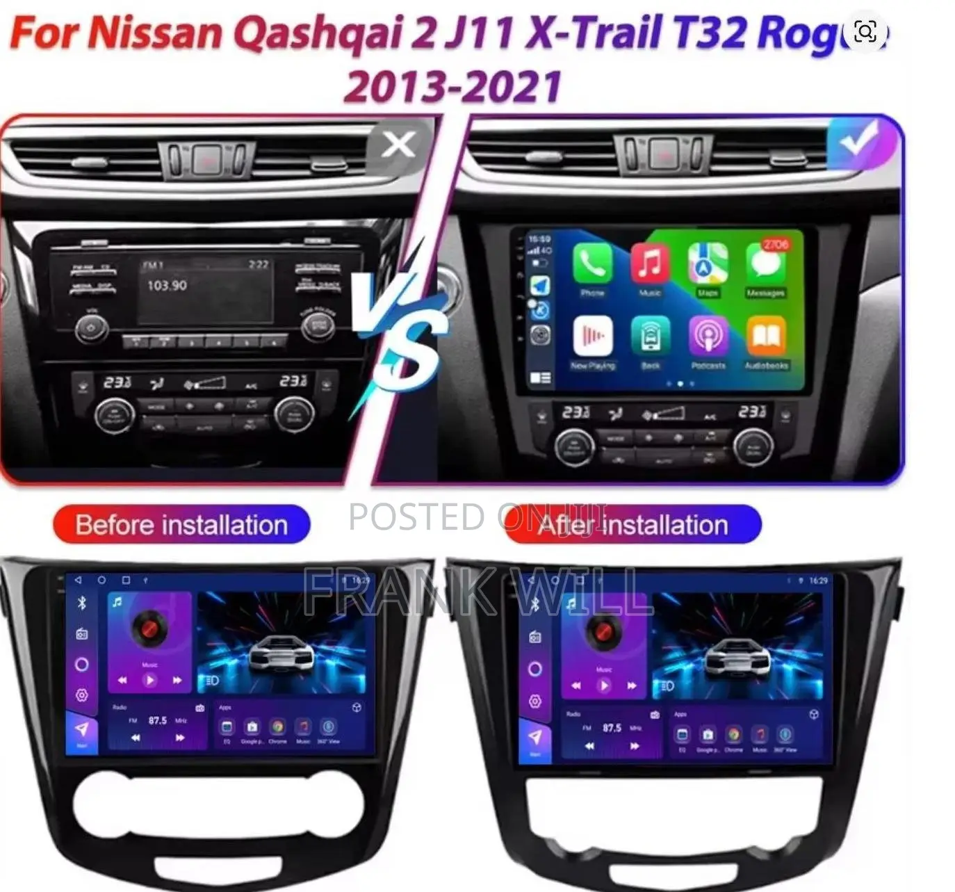 Android 15 Car Radio for Nissan Rogue