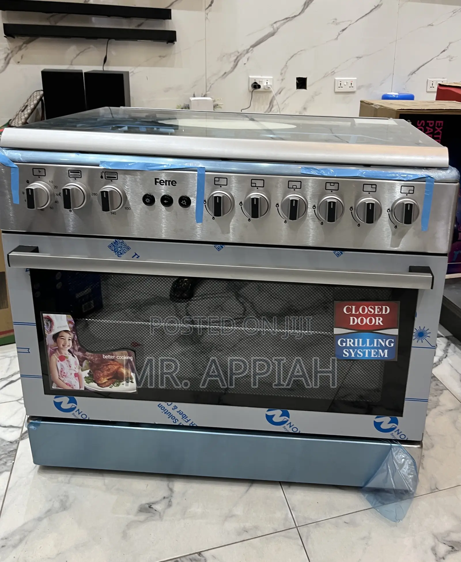 Efficient Ferre 60x90cm 4 Gas With 1 Electric Burner 