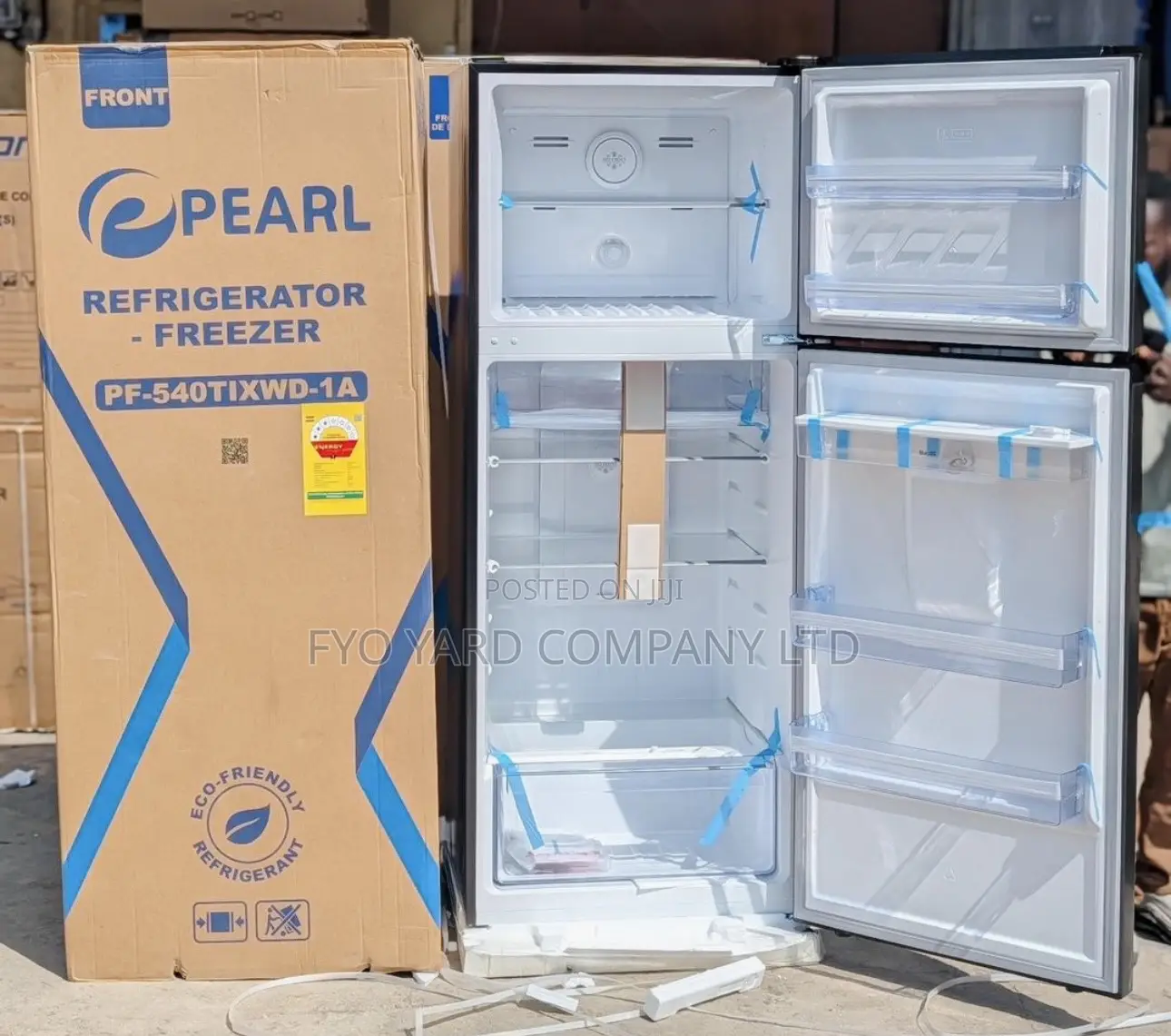 Pearl Mirror Face Double Door 415liters Fridge Plus Dispenser