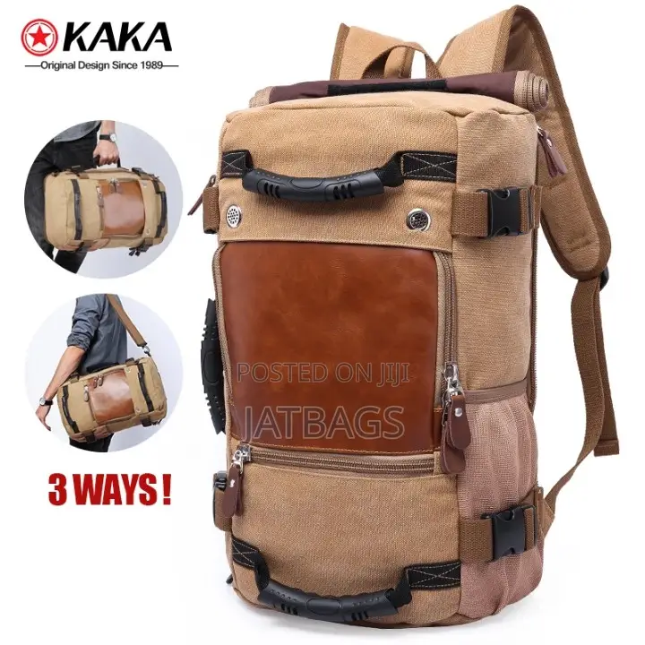 Khaki Colour Hand Shoulder Laptop Backpack (Free Delivery)