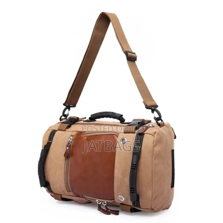 Khaki Colour Hand Shoulder Laptop Backpack (Free Delivery)