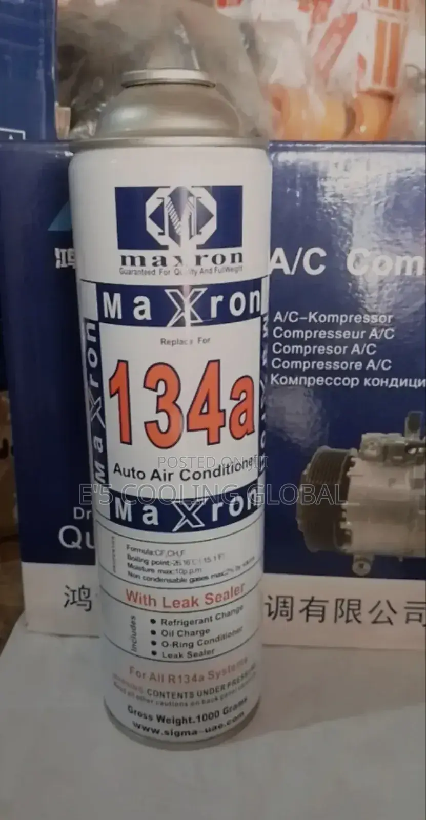 Can Gas 134a Maxron With Leakage Sealer