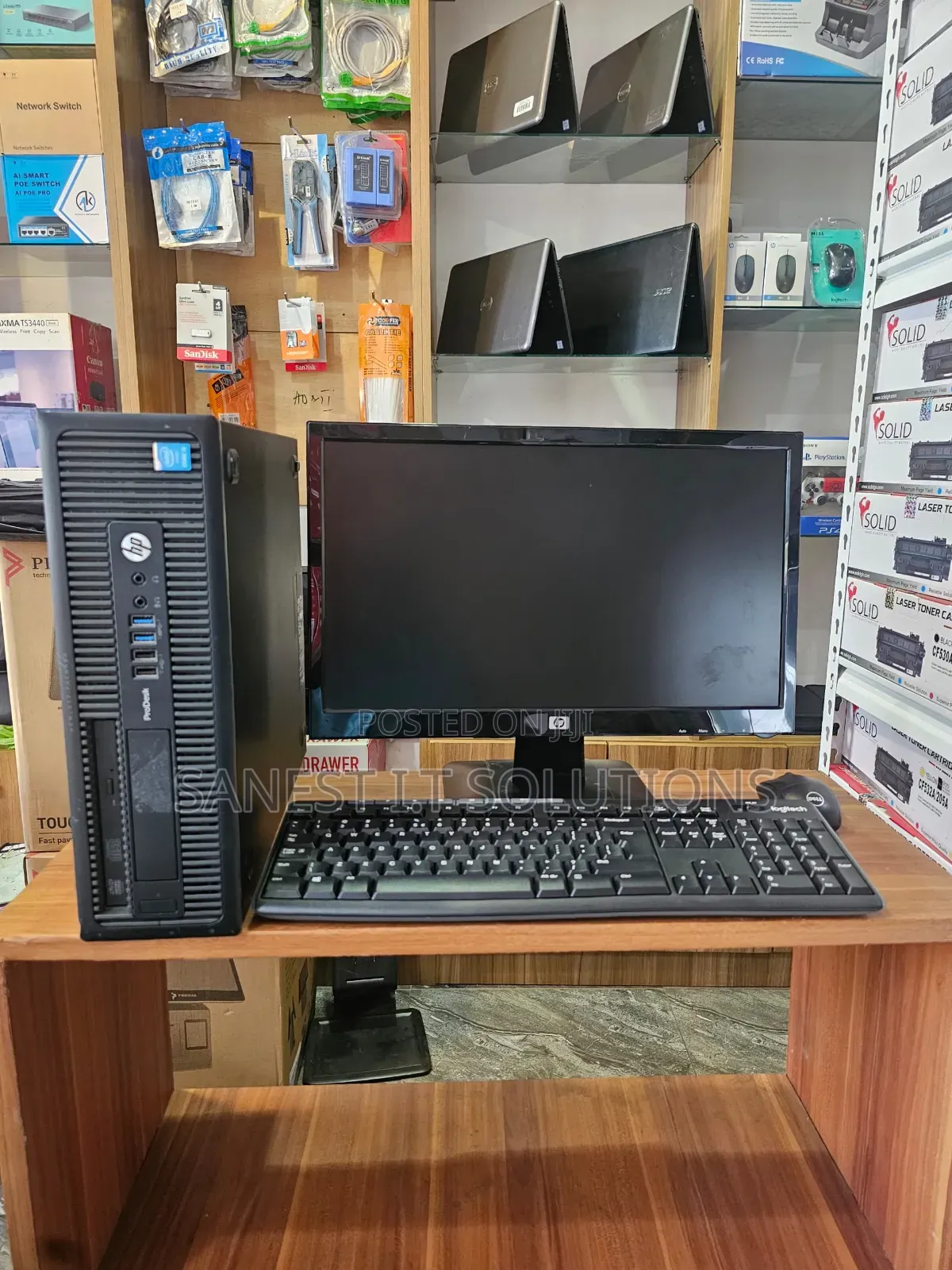 Desktop Computer HP ProDesk 400 G4 8GB Intel Core i5 HDD+SSD 128GB