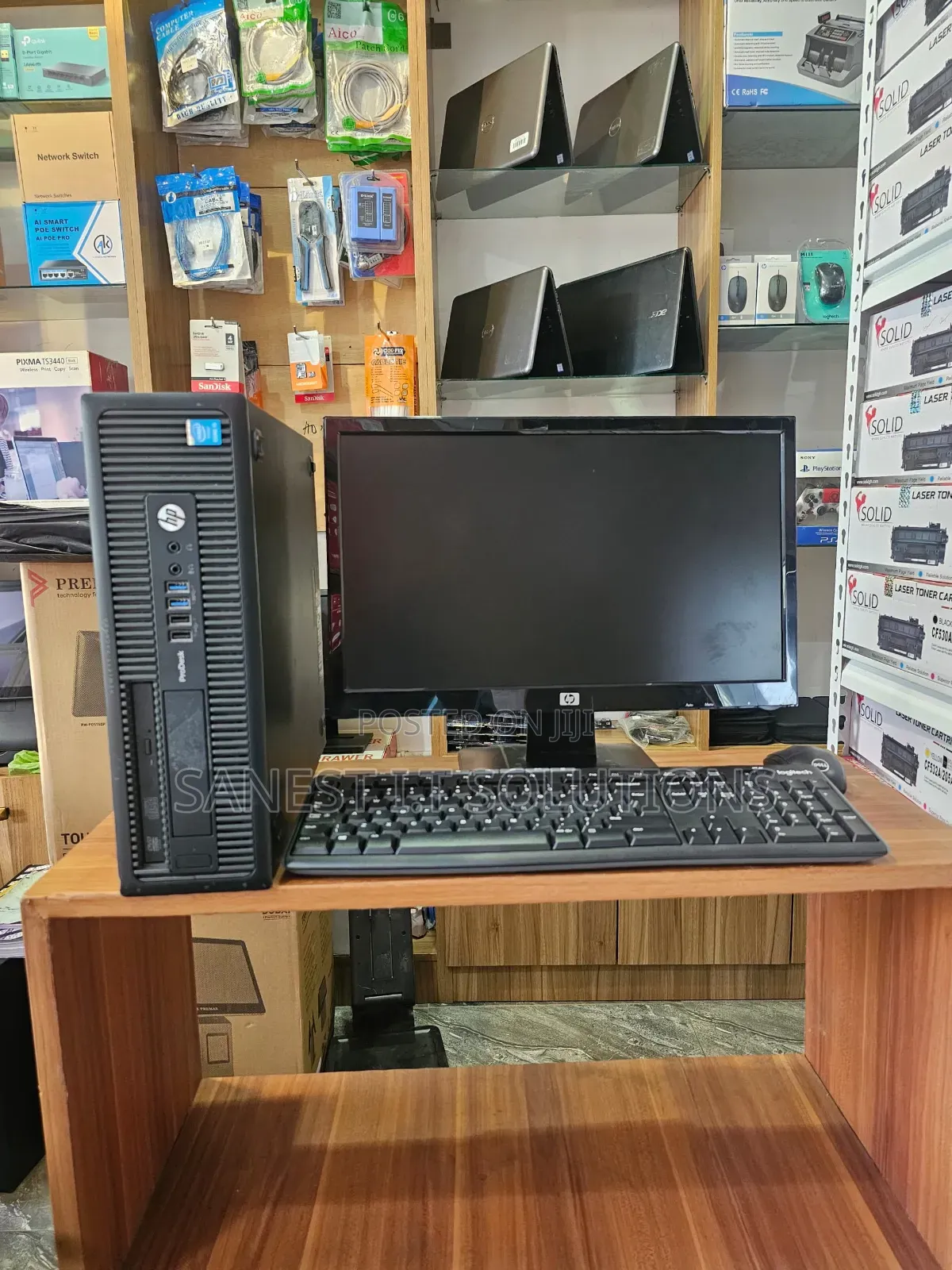 Desktop Computer HP ProDesk 400 G4 8GB Intel Core i5 HDD+SSD 128GB