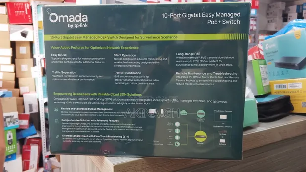 Omada Tp-Link 10 Port Gigabit Poe+ Switch (Agile Es210gp) 3