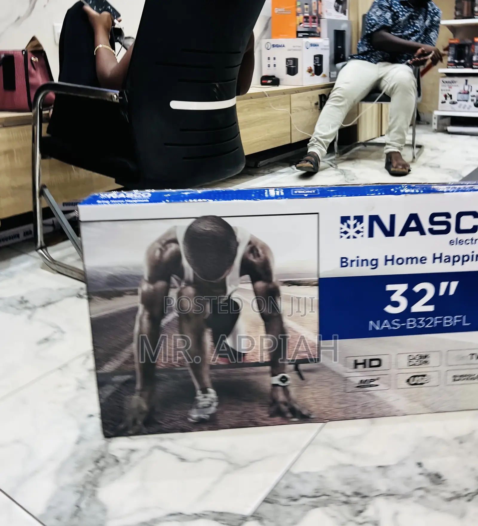 Elegant Nasco 32 Inch Digital Satellite Television(2024 Model) 