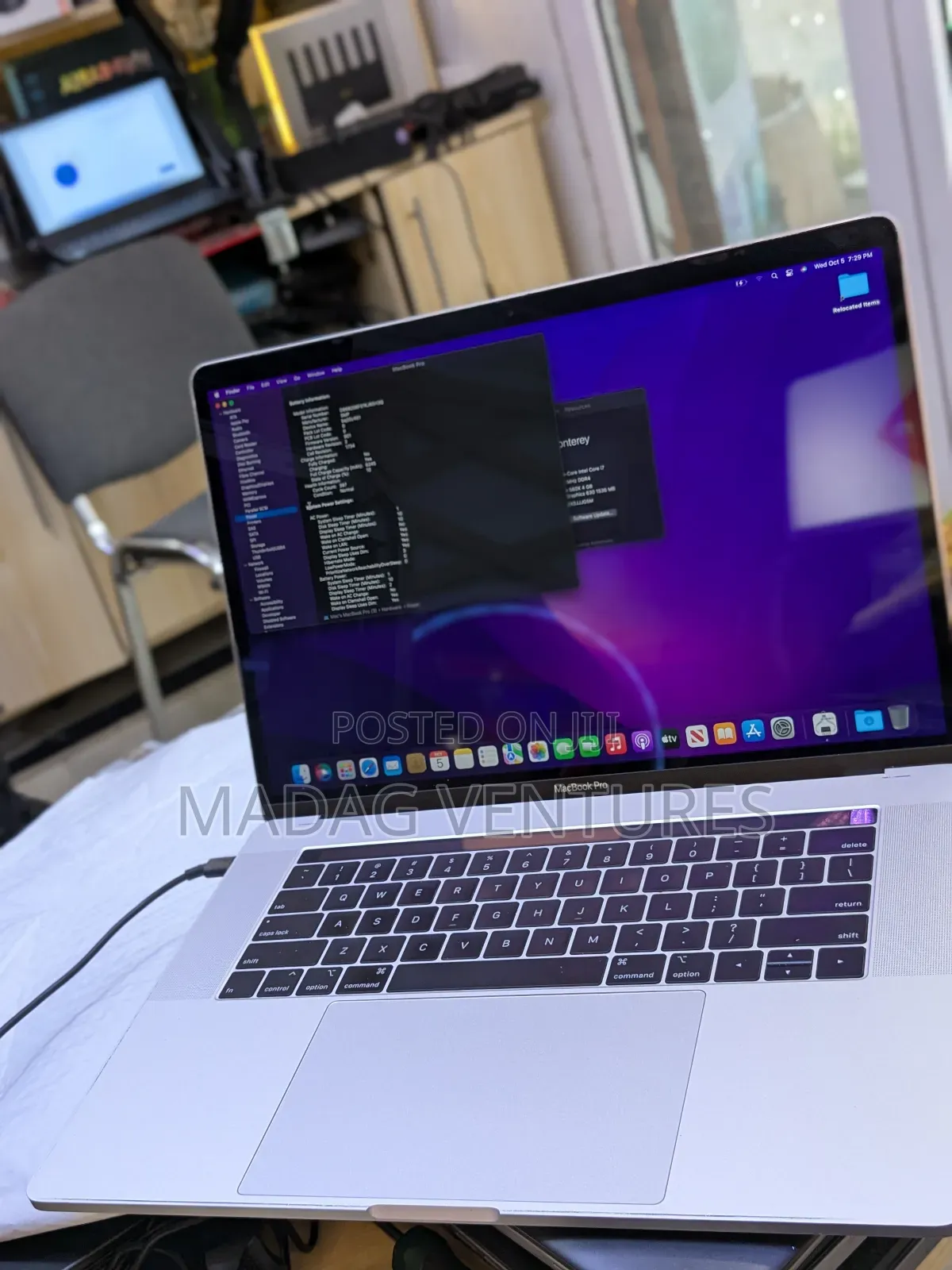 Laptop Apple MacBook Pro 2018 16GB Intel Core i7 SSD 512GB