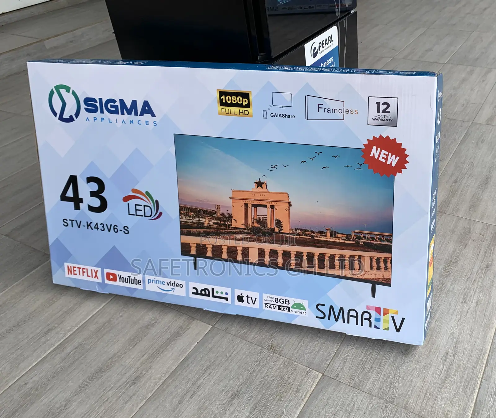 Frameless Sigma 43 Inch Smart Uhd Android Frameless Digital Tv