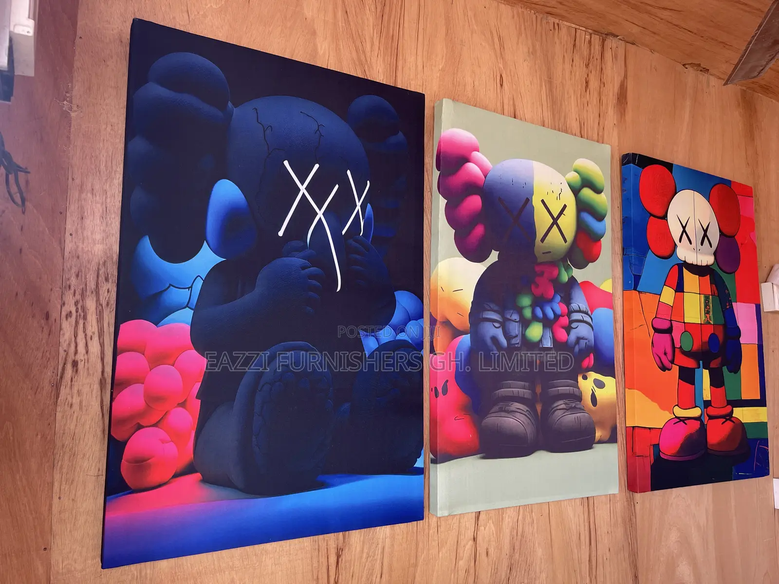 Real Cloth 3 Pieces Set Kaw Group Wall Frame Canvas Hd
