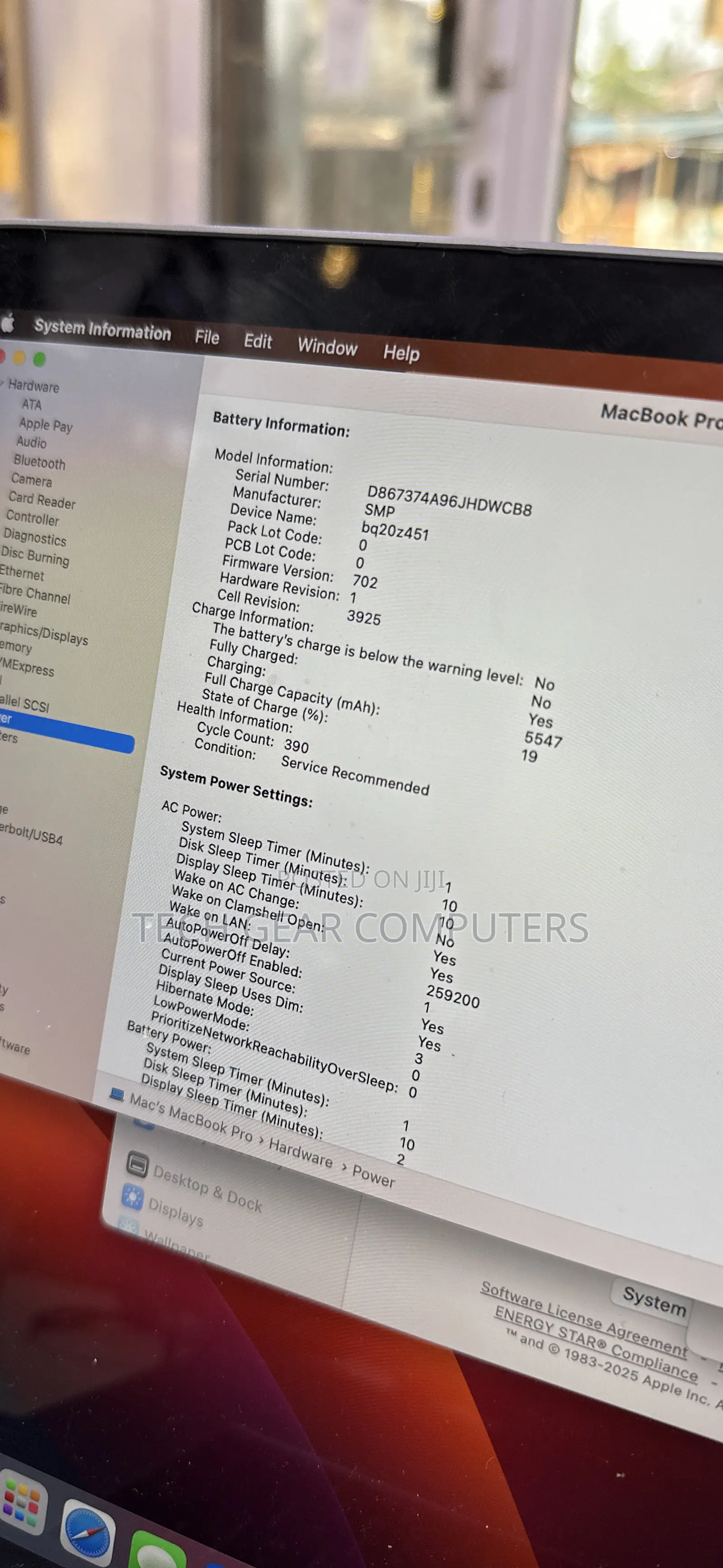 Laptop Apple MacBook Pro 2017 16GB Intel Core i7 SSD 256GB