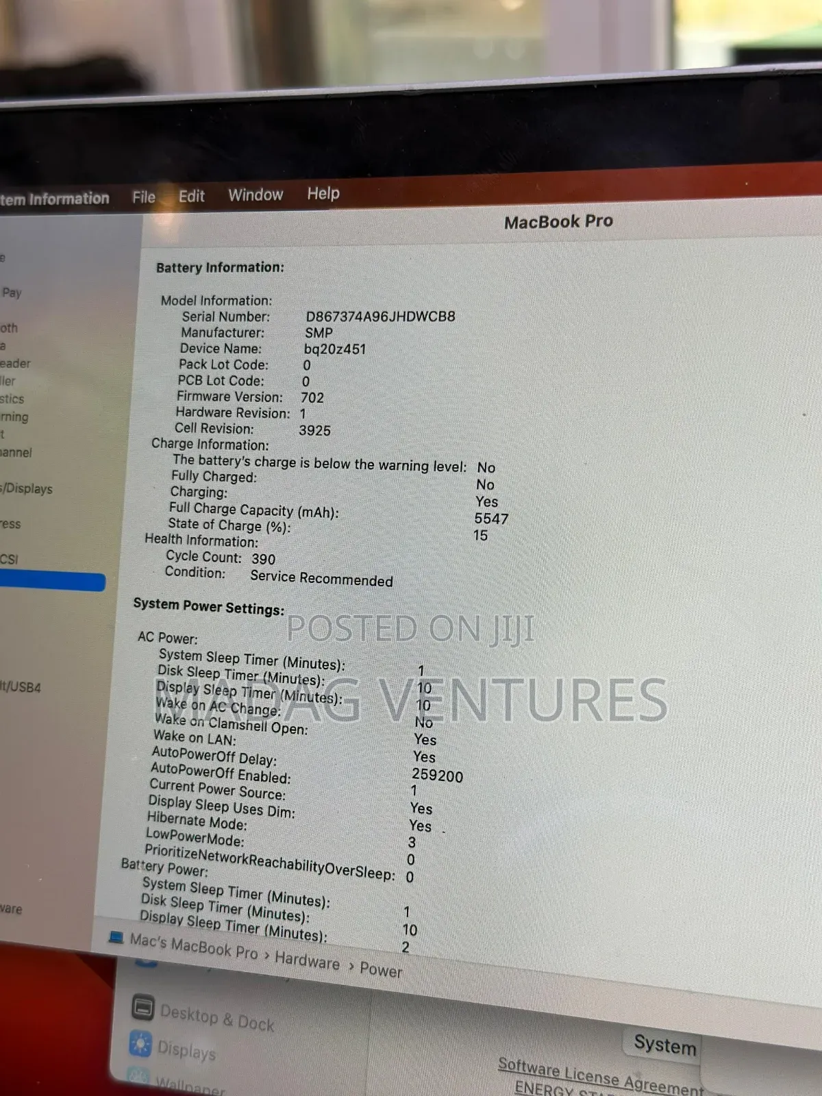 Laptop Apple MacBook Pro 2017 16GB Intel Core i7 SSD 256GB