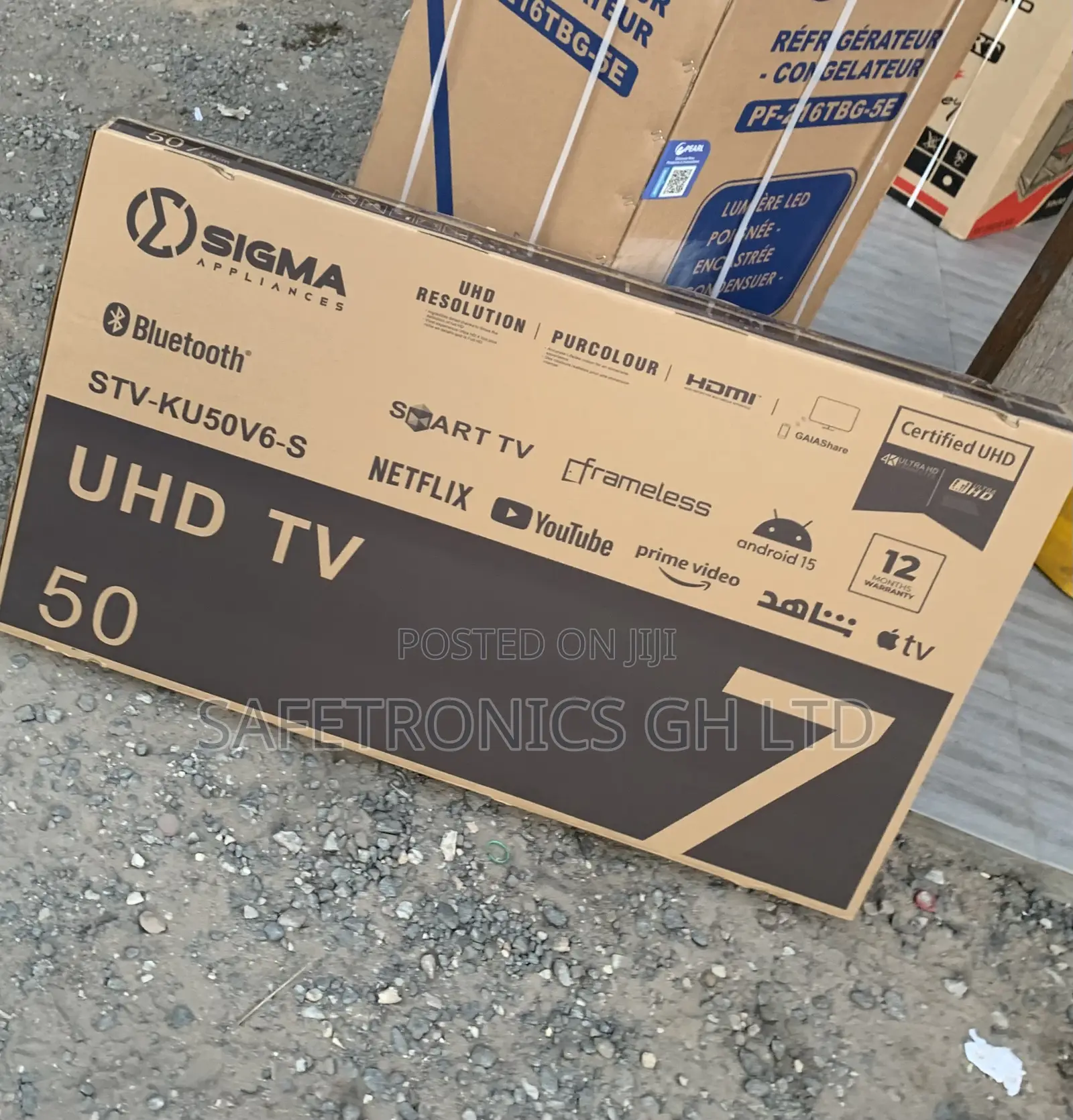 Order Durable 50 Inch Smart Android Sigma Uhd Frameless Tv