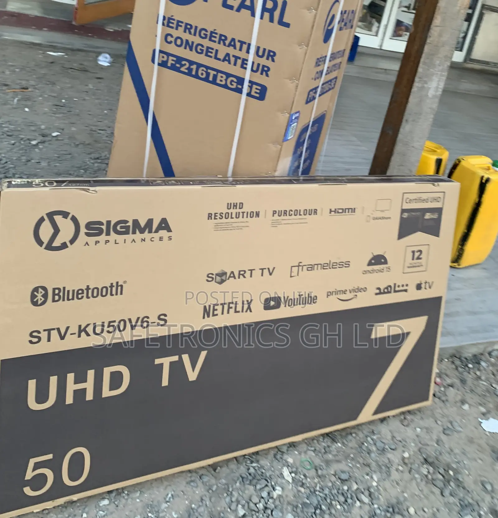 Available Black 50 Inch Sigma Led Android Uhd Smart Tv