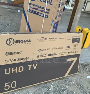 Available Black 50 Inch Sigma Led Android Uhd Smart Tv