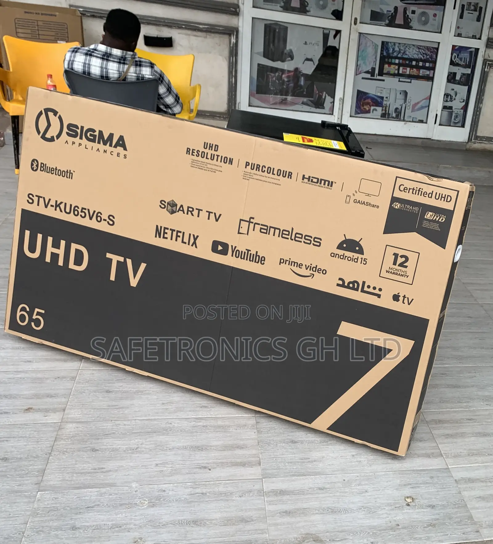 Authentic 65 Inch Smart Android Uhd Sigma Led Uhd Tv