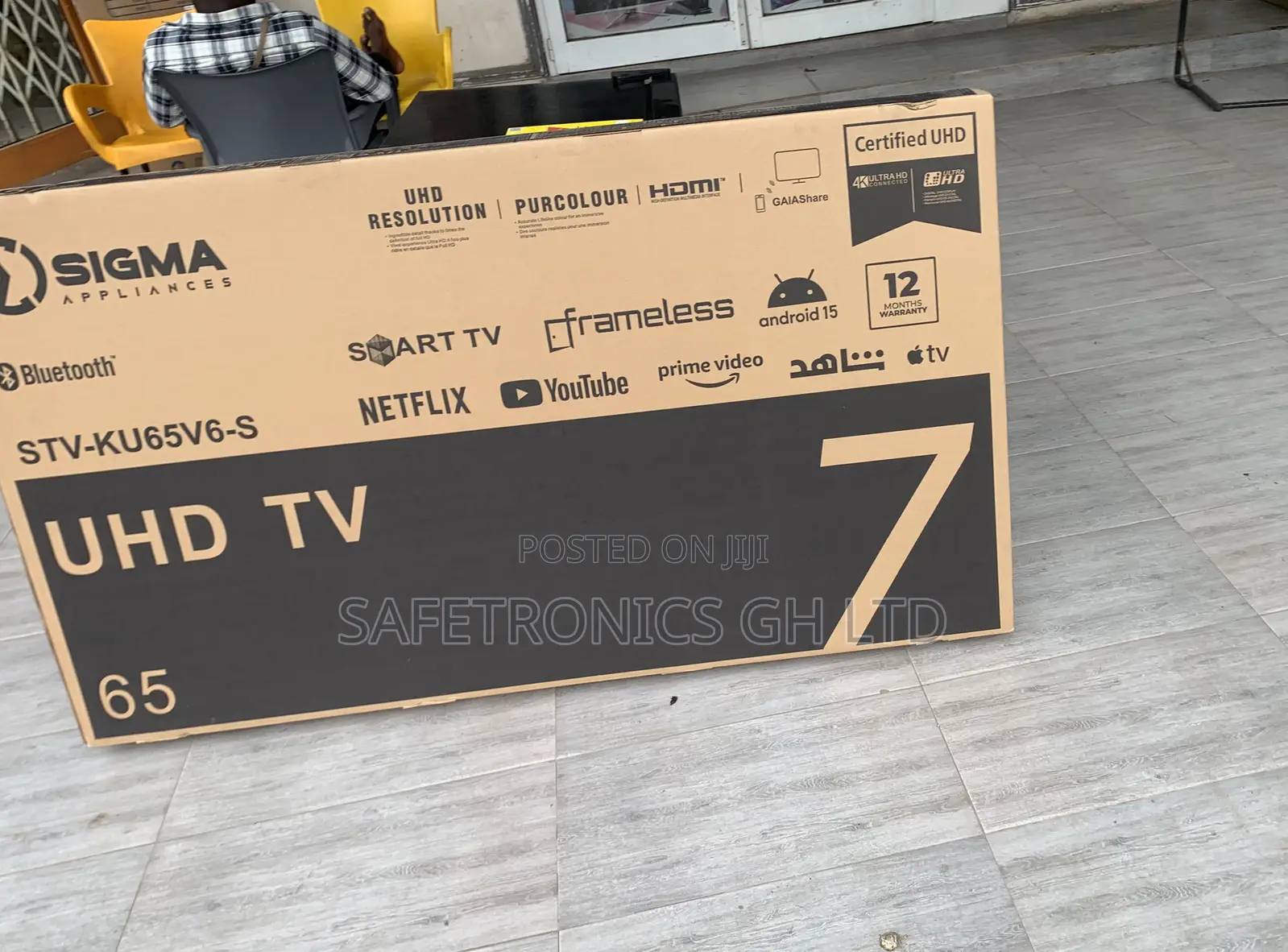 Authentic Sealed Sigma 65 Inch Led Android Frameless Tv