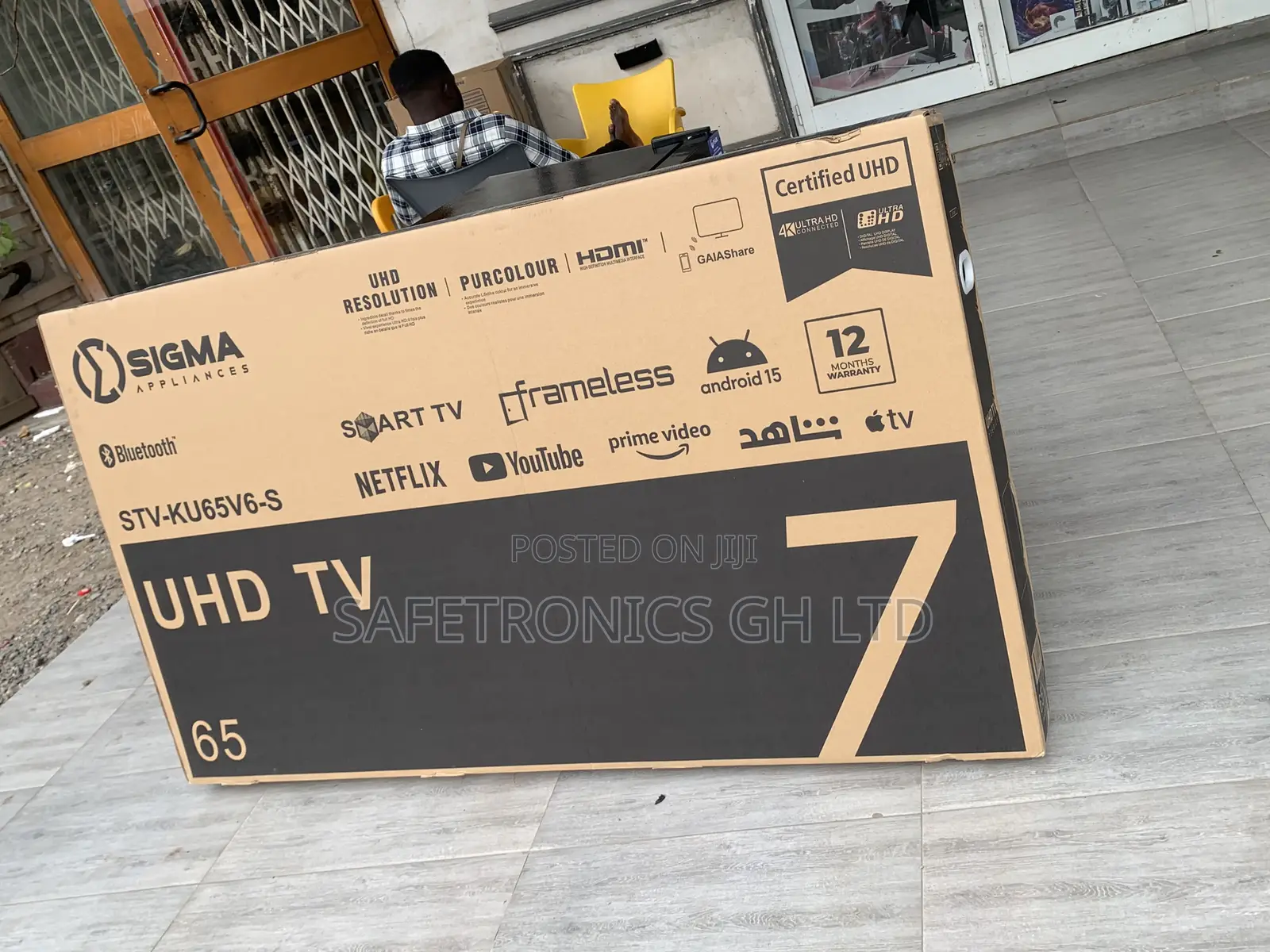 Authentic Sealed Sigma 65 Inch Led Android Frameless Tv