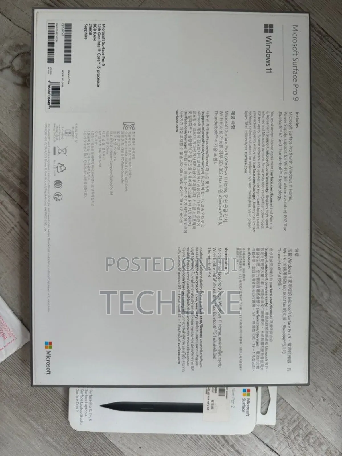 New Laptop Microsoft Surface Pro 9 16GB Intel SSD 256GB