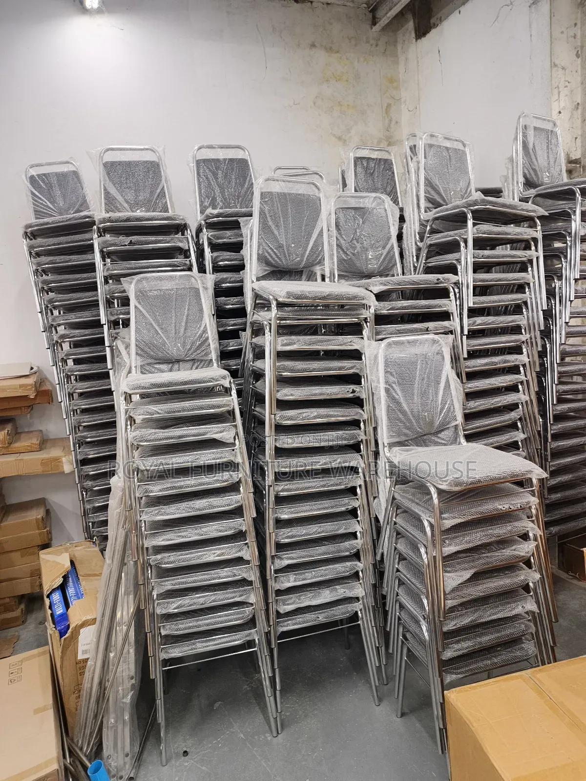 Metal-framed Banquet, Conference Chairs Or Dining Room Chairs