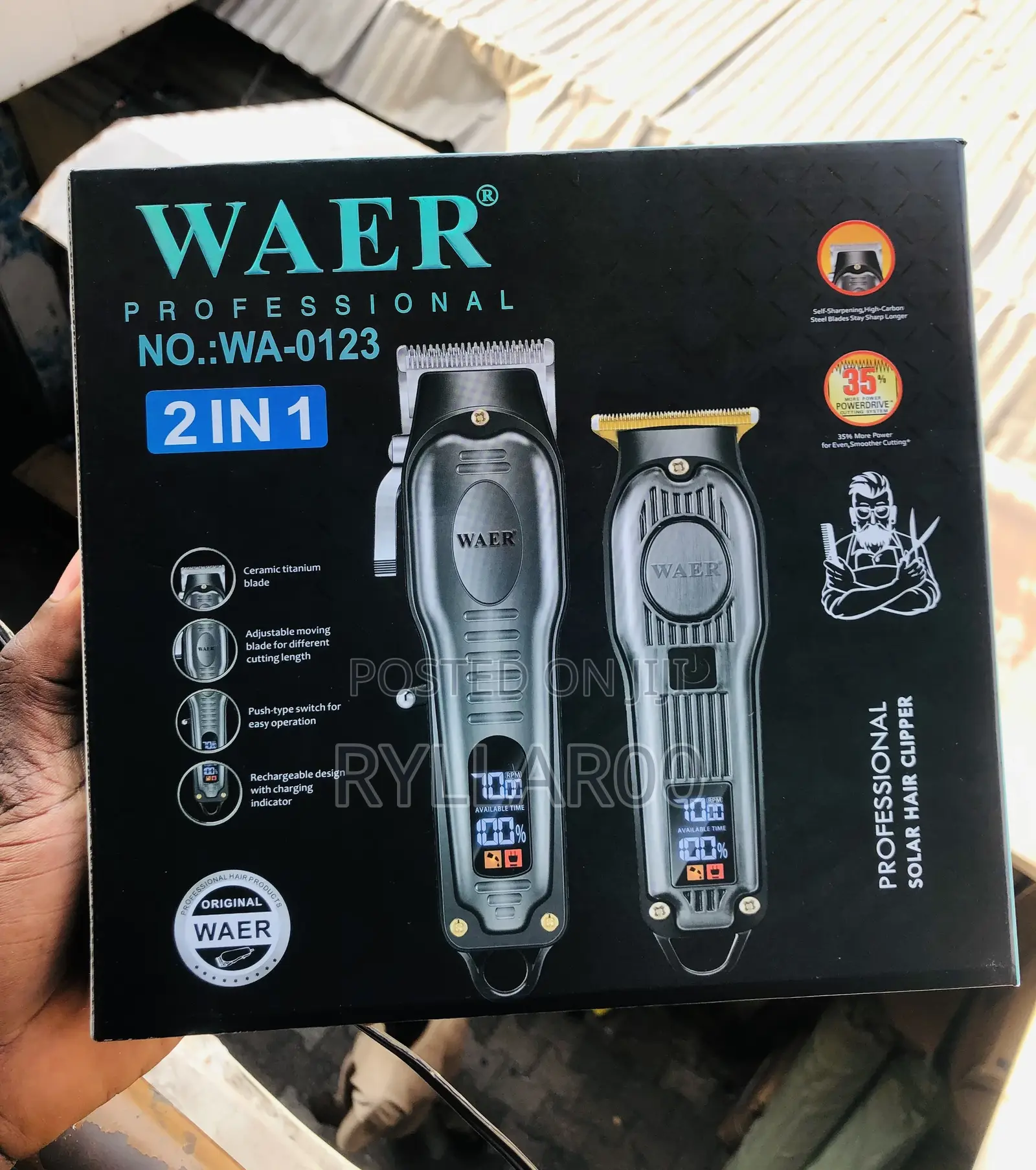 Waer Professional 2 in 1 Hair Clipper(Original)