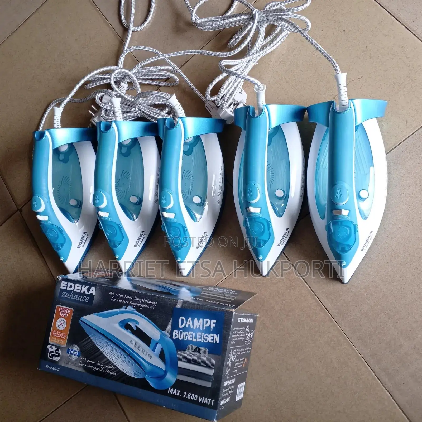 Brand New Edeka 2800 Watts Auto Steam Irons From Germany