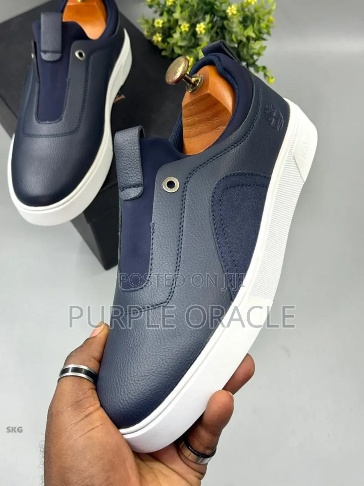 Timberland Navy Blue Slip-on Sneakers