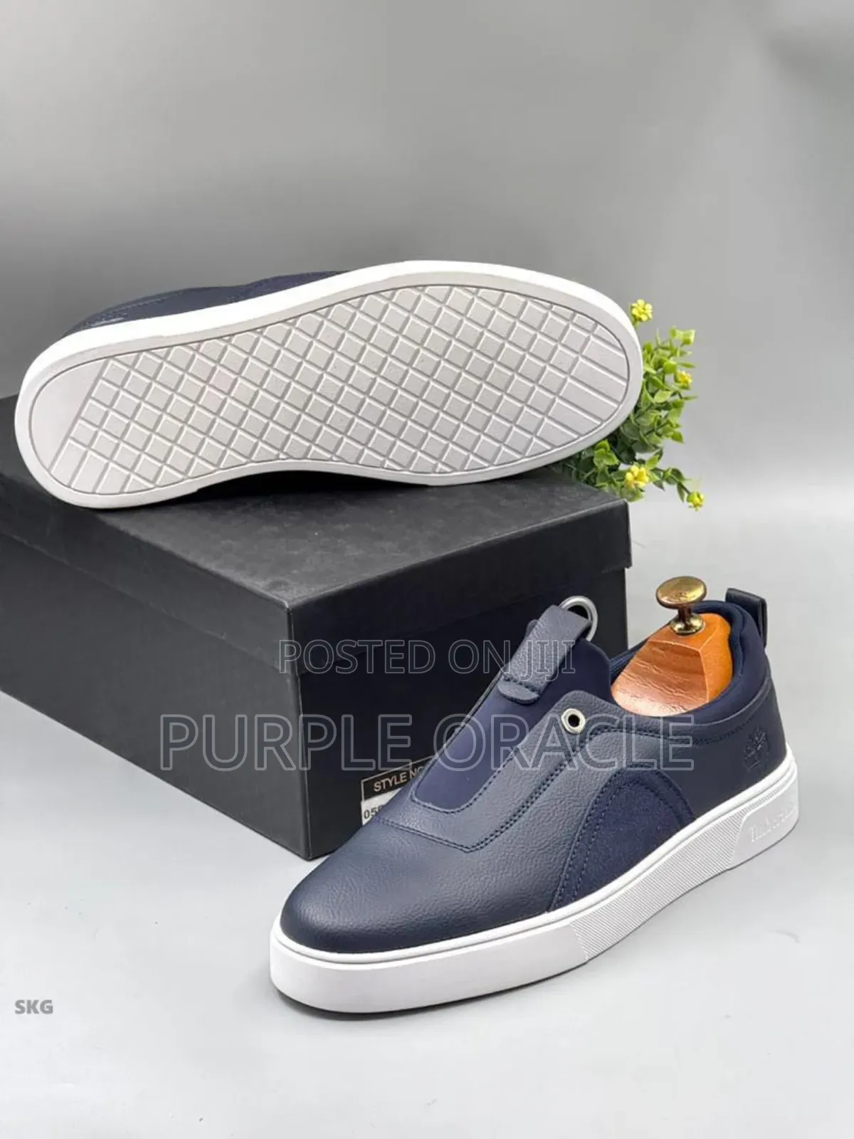 Timberland Navy Blue Slip-on Sneakers
