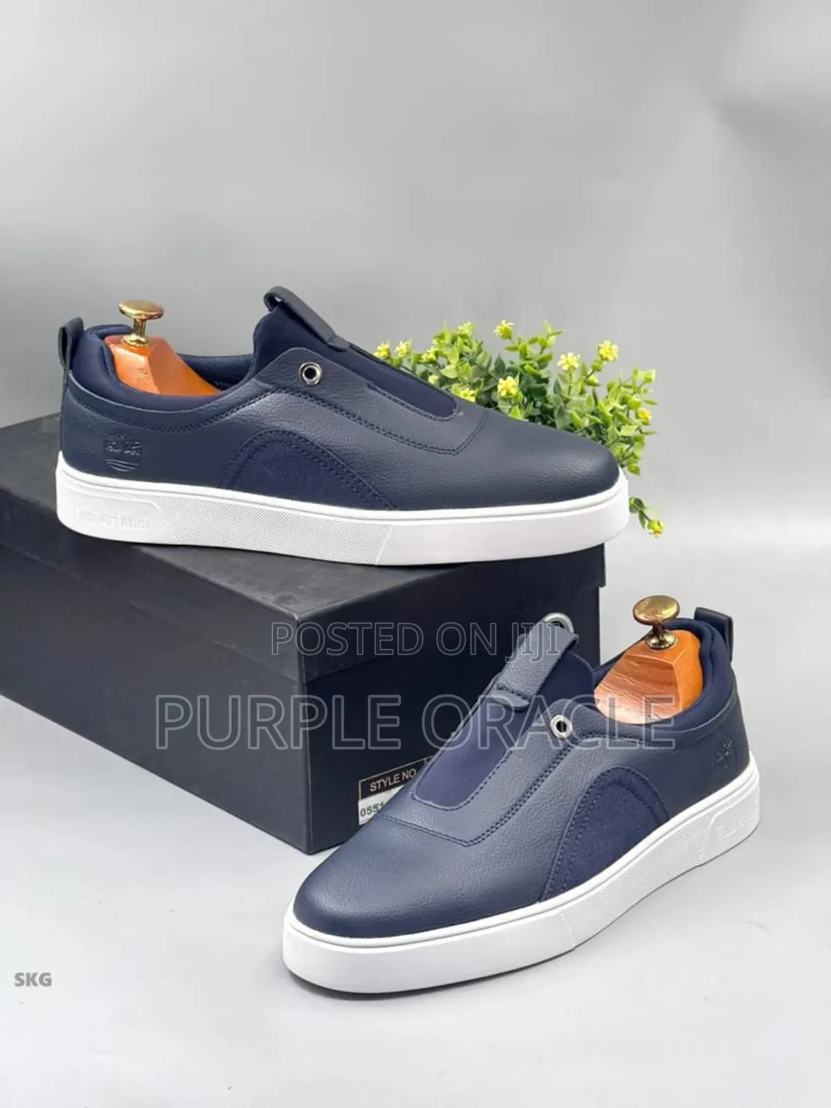 Timberland Navy Blue Slip-on Sneakers