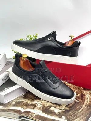 Breathable Black Executive Slip-on Sneakers