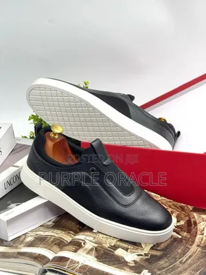 Breathable Black Executive Slip-on Sneakers