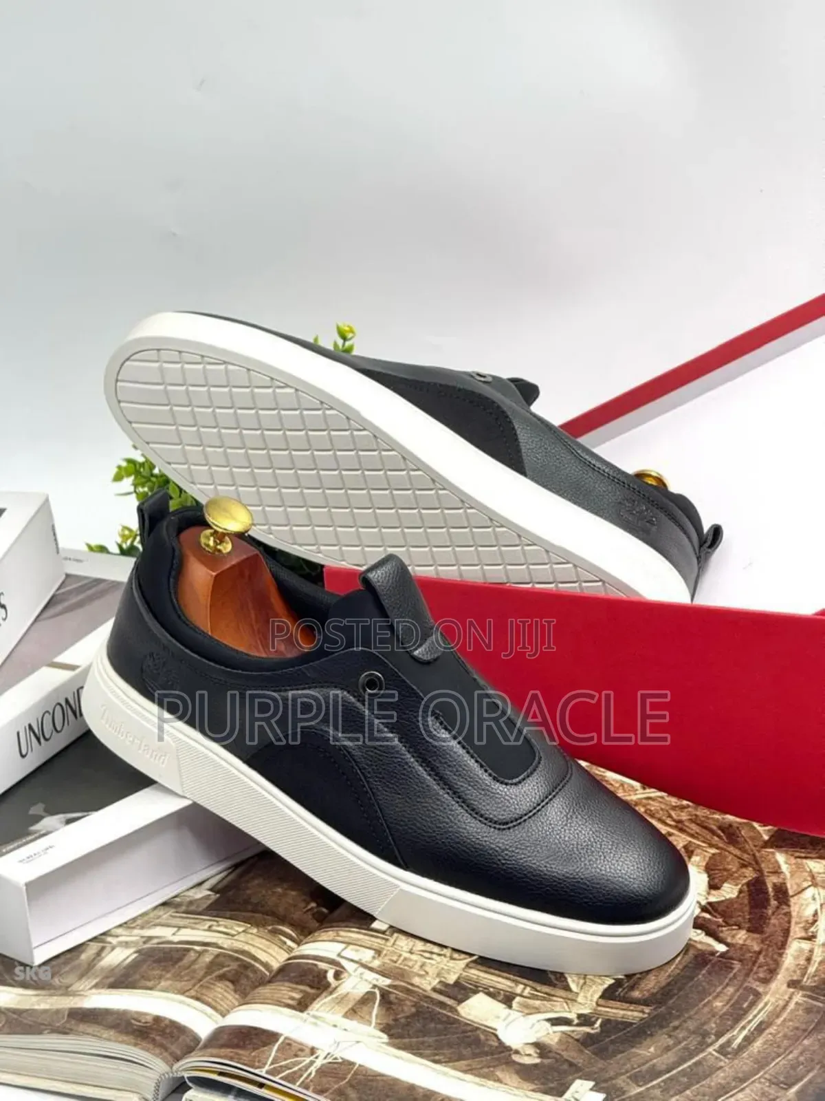 Breathable Black Executive Slip-on Sneakers