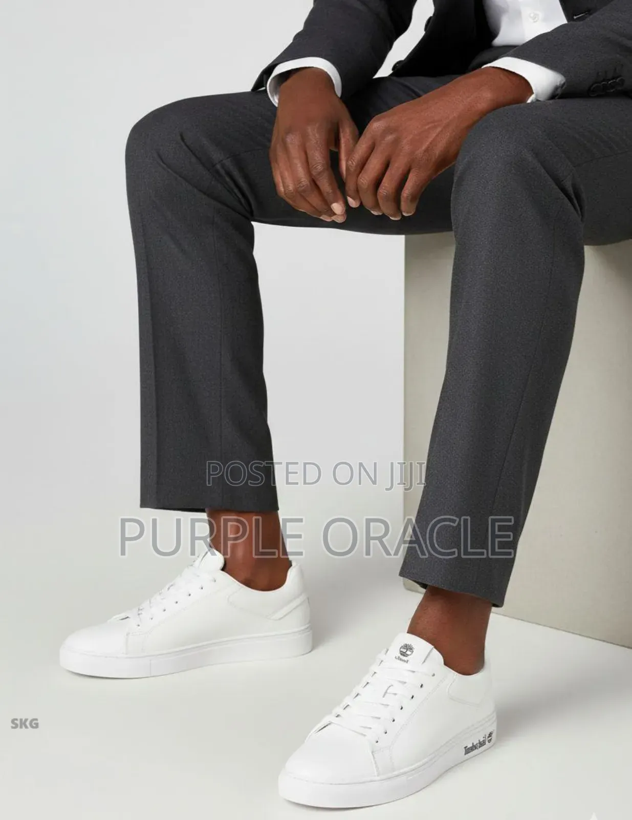 Timberland White Low Lace-Up Sneakers