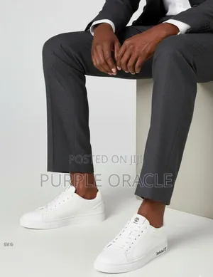 Timberland White Low Lace-Up Sneakers