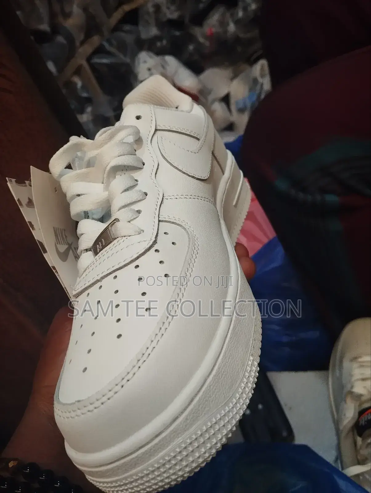 Nike Air Force 1. Premium All Black and All White.